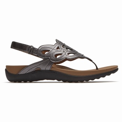 Sandálias Rockport Ridge Sling Mulher Pretas PT-73825